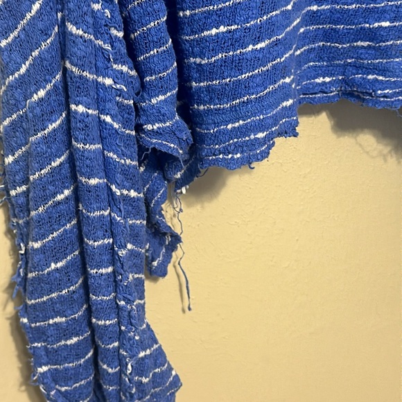 Free People We The Free Oversized Island Girl Hacci Stripe Shirt Size Small - Picture 4 of 7